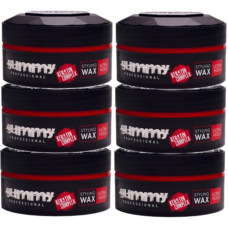 Gummy Styling Wax Ultra Hold 5 oz - 6 Pack (Bulk)