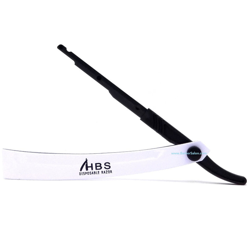 Strait Razor Handle HBS Metal Straight Razor Handle White — ibarber.com