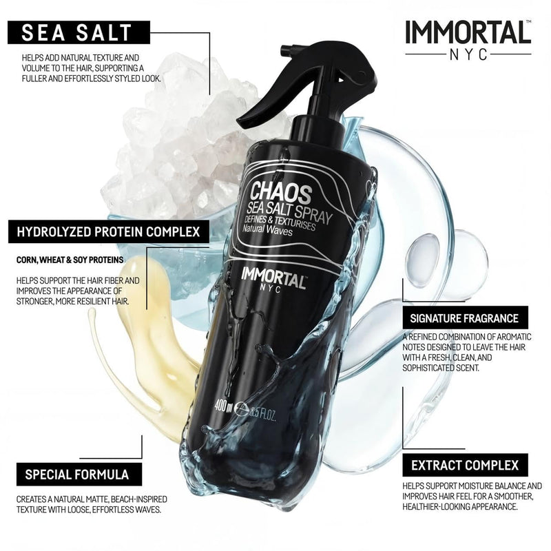Immortal NYC Chaos Sea Salt Spray 13.5 oz