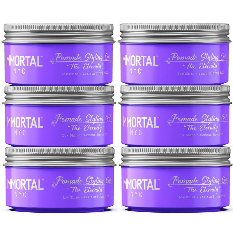 Immortal Pomade Styling Gel - The Eternity 5.07 oz - 6 Pack (Bulk)