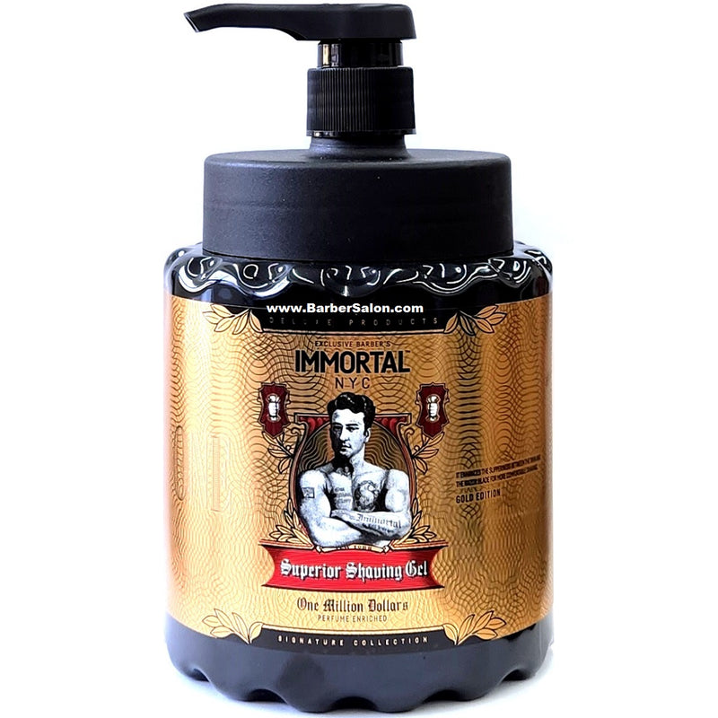 Immortal One Million Dollars Superior Shaving Gel 34 oz