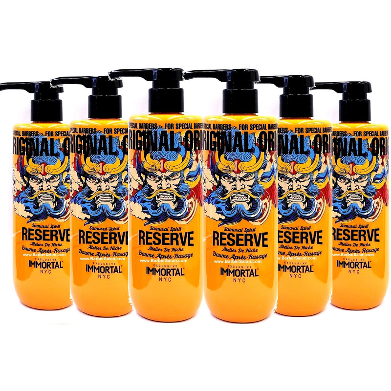 Immortal Samurai Spirit Reserve Aftershave Balsam 16.9 oz - 6 Pack (Bulk)