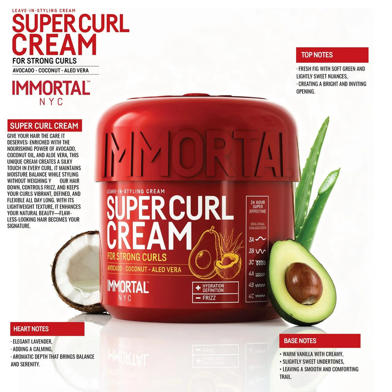 Immortal Super Curl Cream 16.9 oz