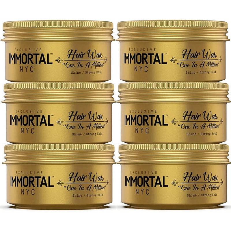 Immortal Exclusive Hair Wax - One In A Million 5.07 oz - 6 Pack (Bulk)