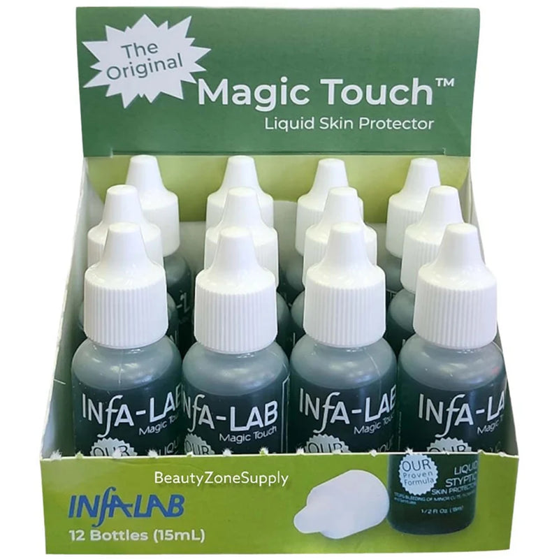 Infalab Magic Touch Styptic Skin Protector Liquid 0.5 oz - 12 Pack (Bulk)