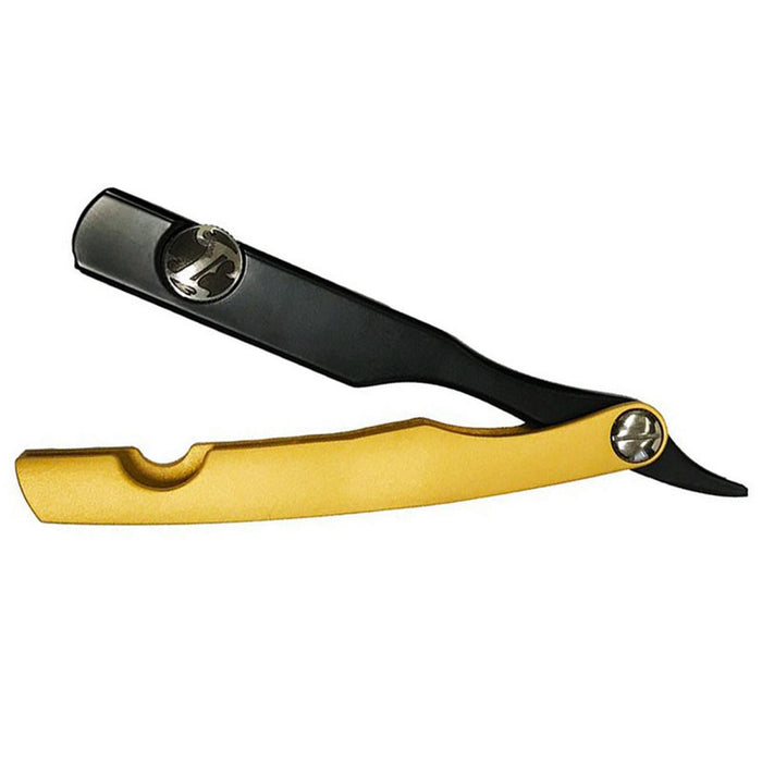 Irving Barber Company Cerakote Razor - Black & Gold