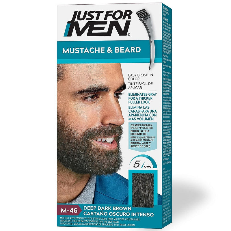 Just for Men Mustache & Beard Brush-In Color Kit [Various Color Options]