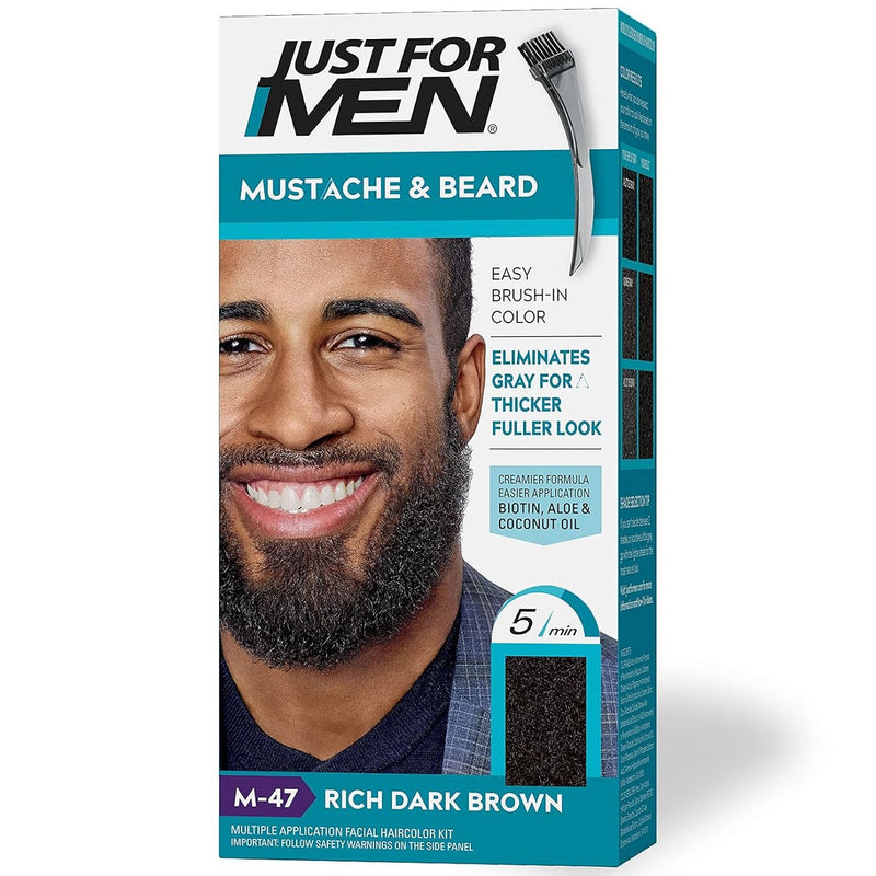 Just for Men Mustache & Beard Brush-In Color Kit [Various Color Options]