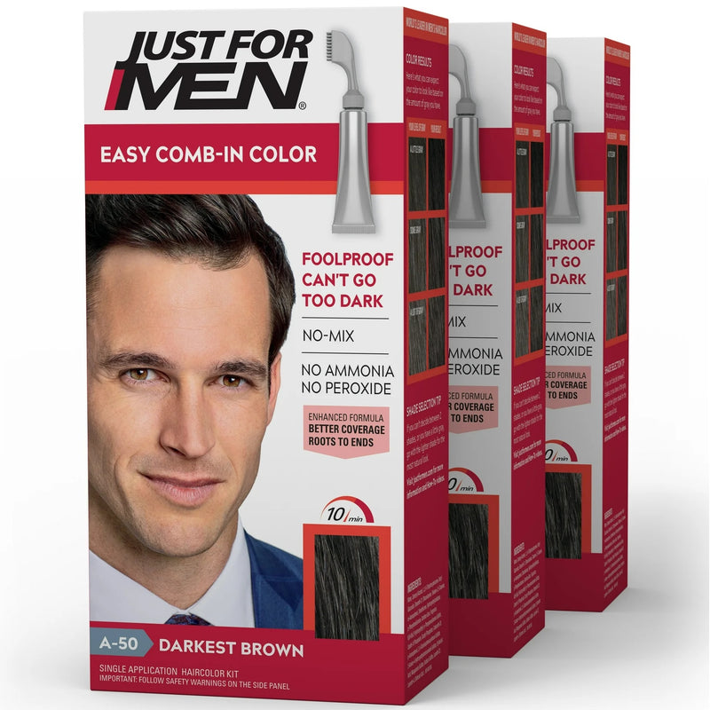 Just for Men Easy Comb-In Hair Color Kit [Various Color Options]