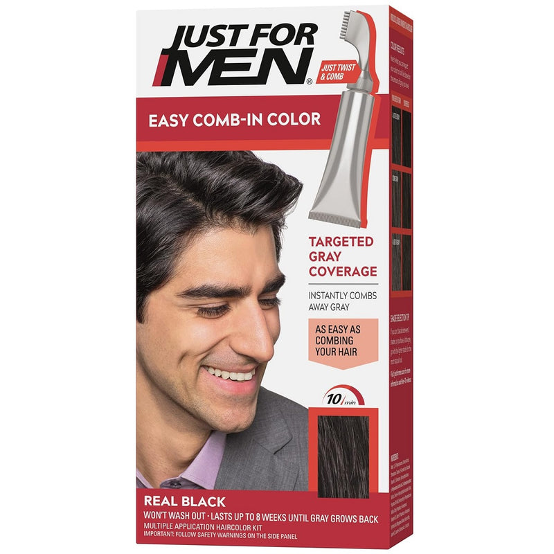 Just for Men Easy Comb-In Hair Color Kit [Various Color Options]