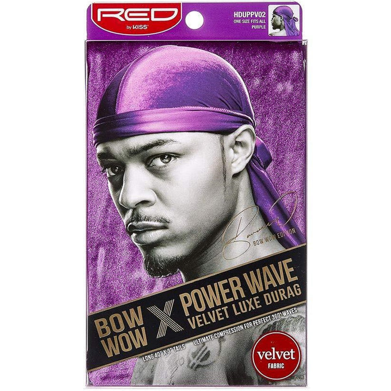 Red by Kiss Bow Wow X Power Wave Velvet Luxe Durags [10 Color Options]
