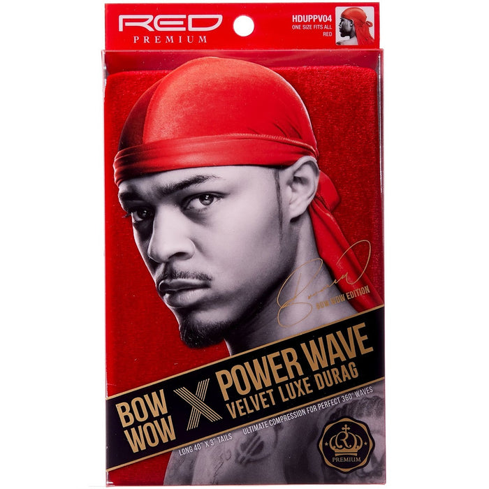 Red by Kiss Bow Wow X Power Wave Velvet Luxe Durags