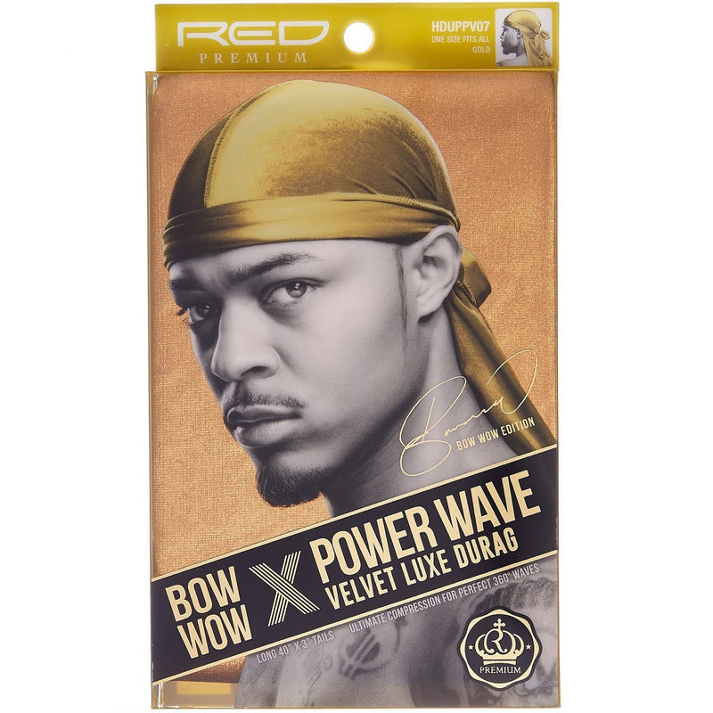 Red by Kiss Bow Wow X Power Wave Velvet Luxe Durags [10 Color Options]