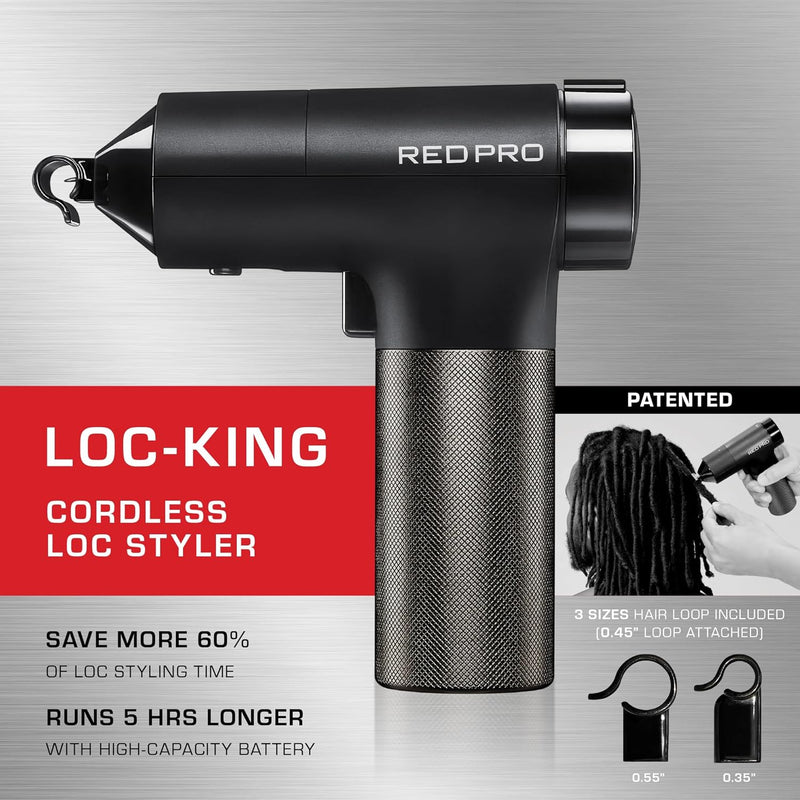 Red Pro LOC-KING Cordless Auto Loc Styler #ALD01