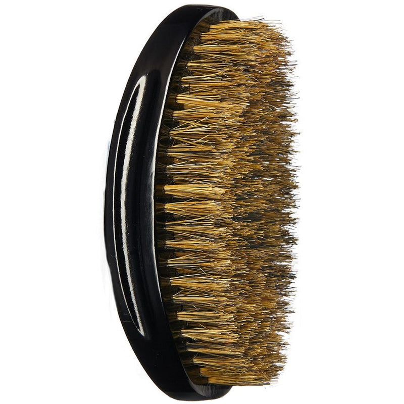 Red Premium Bow Wow X 360 Power Wave Boar Palm Brush Medium Soft Bristles #BR14