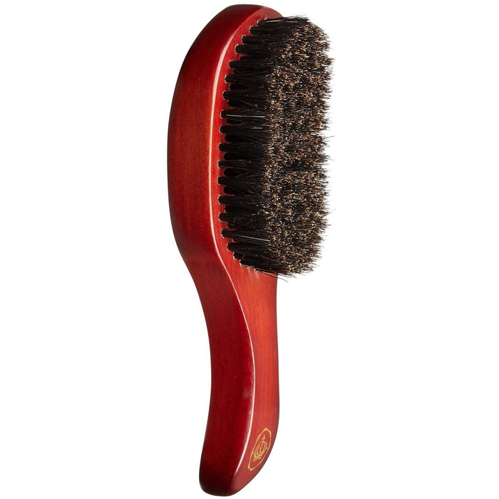 Red Premium Bow Wow X 360 Power Wave Boar Club Brush Soft Bristles #BORP05