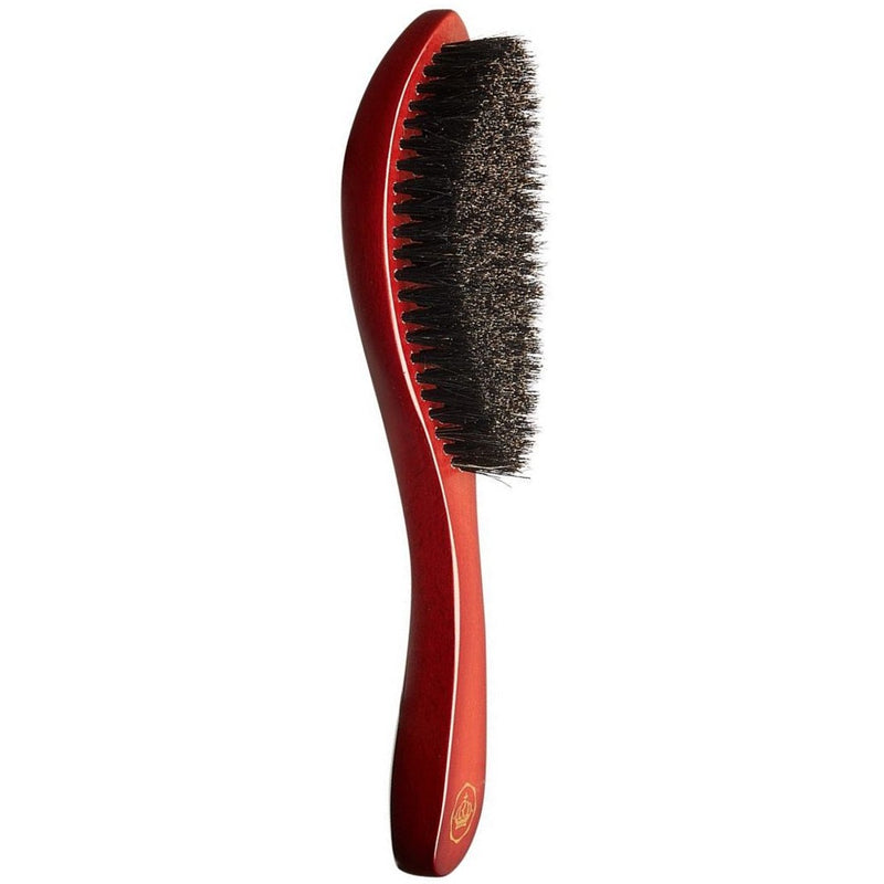 Red Premium Bow Wow X 360 Power Wave Boar Wave Brush Soft Bristles #BORP06