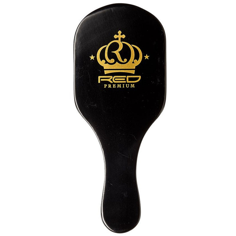 Red Premium Bow Wow X 360 Power Wave Mixed Boar Club Brush Medium Hard Bristles #BORP11