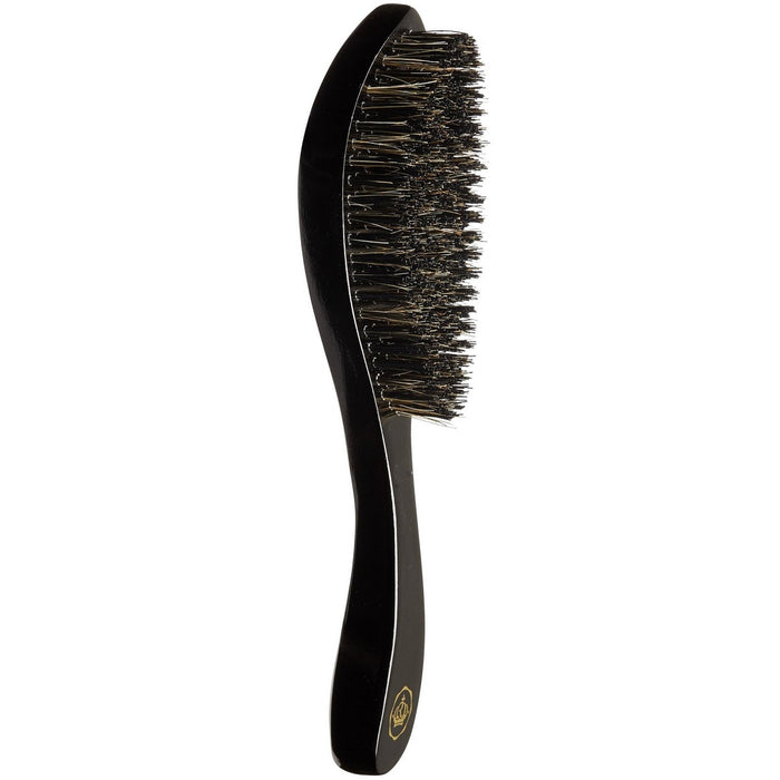 Red Premium Bow Wow X 360 Power Wave Mixed Boar Wave Brush Medium Hard Bristles #BR25