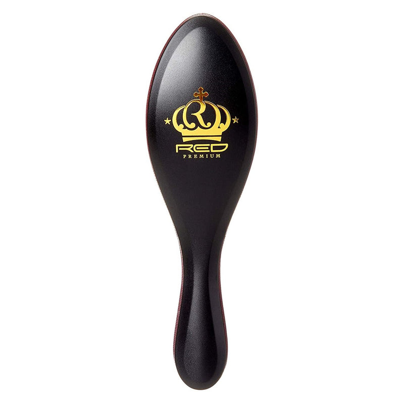 Red Premium Mixed Boar Brush with Case Medium & Hard Bristles [Medium and Hard 2-IN-1] #BR03