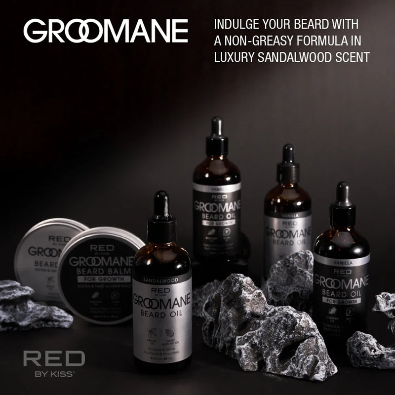 Red by Kiss GROOMANE Beard Oil Vanilla 3 oz #GR21