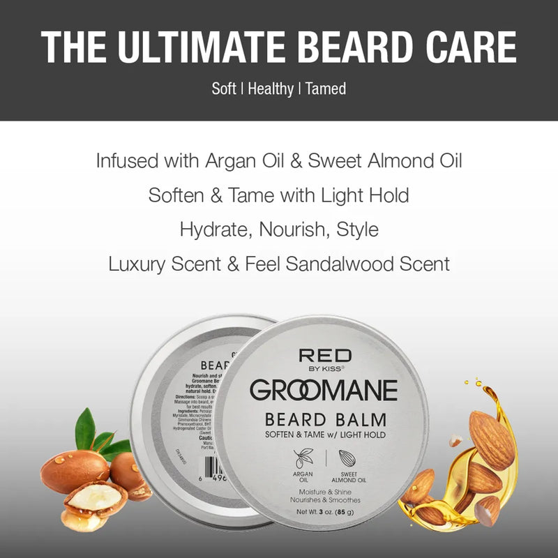 Red by Kiss GROOMANE Beard Balm 3 oz #GR22