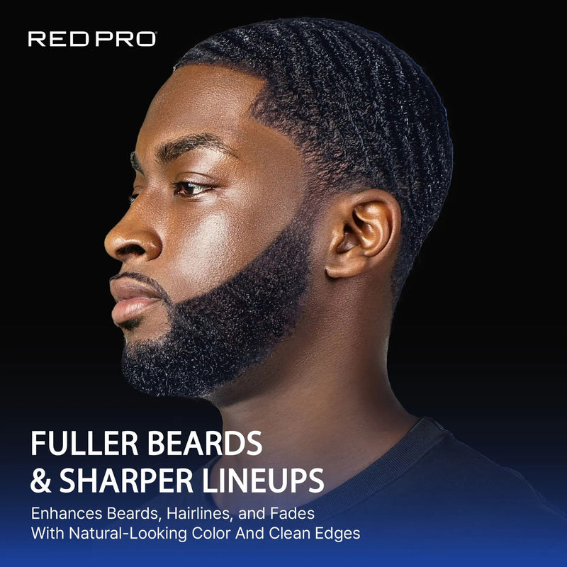 Red Pro GROOMANE Beard & Lined Color Enhancement - For Beard & Hairline 3.5 oz [3 Color Options]