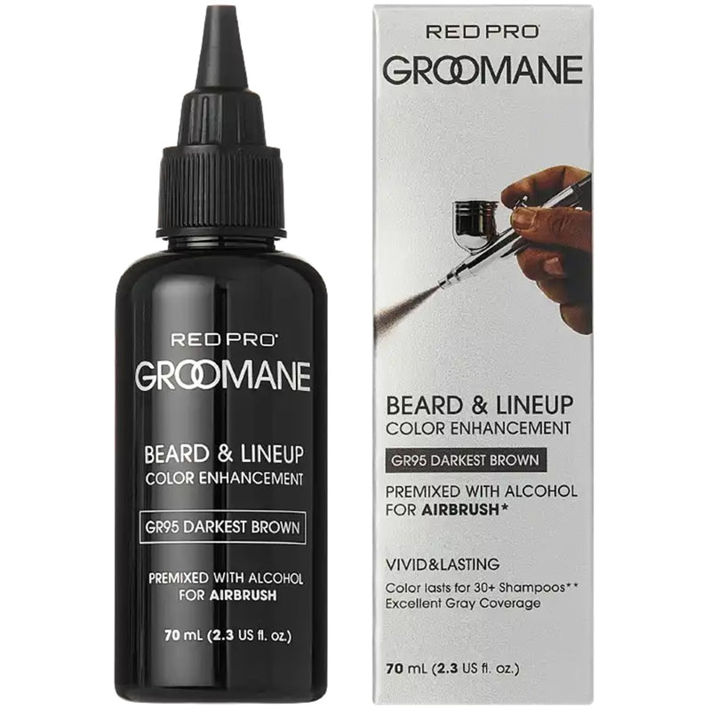 Red Pro GROOMANE Beard & Lined Color Enhancement - Premixed for Airbrush 2.3 oz [3 Color Options]