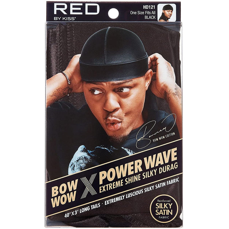 Red by Kiss Bow Wow X Power Wave Extreme Shine Silky Durags [10 Color Options]