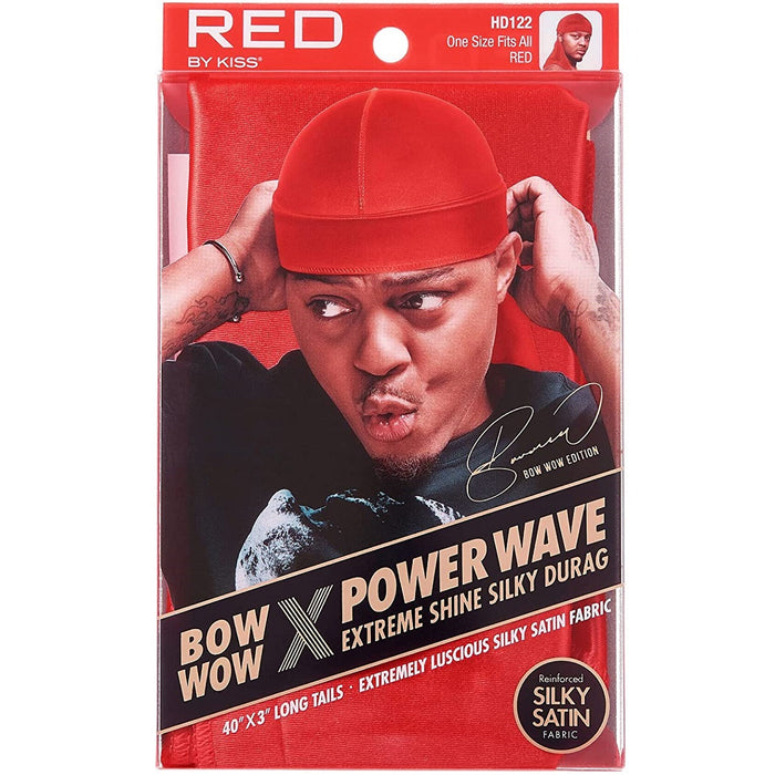 Red by Kiss Bow Wow X Power Wave Extreme Shine Silky Durags [10 Color Options]