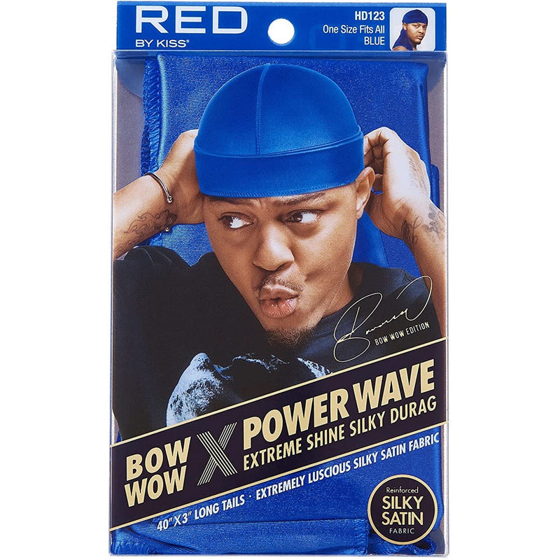 Red by Kiss Bow Wow X Power Wave Extreme Shine Silky Durags [10 Color Options]