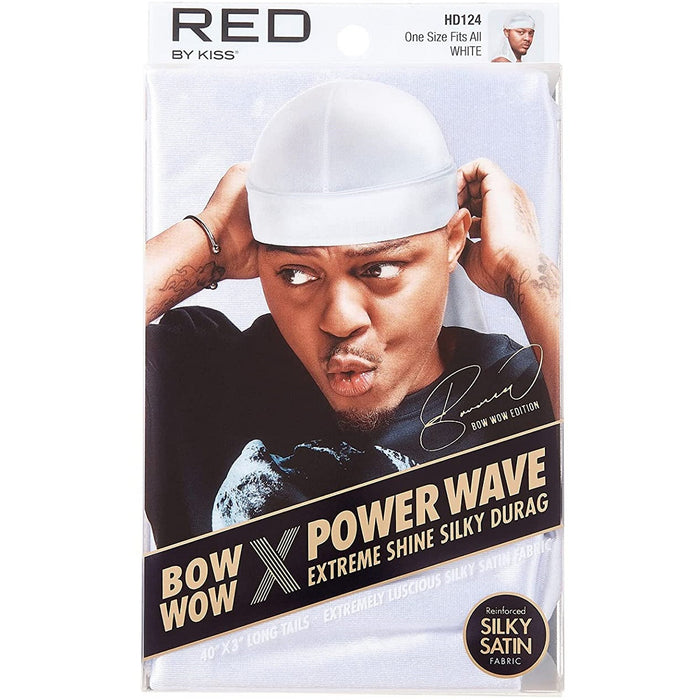 Red by Kiss Bow Wow X Power Wave Extreme Shine Silky Durags [10 Color Options]
