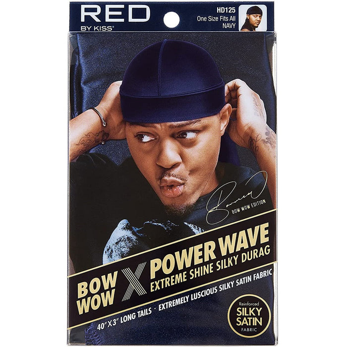 Red by Kiss Bow Wow X Power Wave Extreme Shine Silky Durags [10 Color Options]