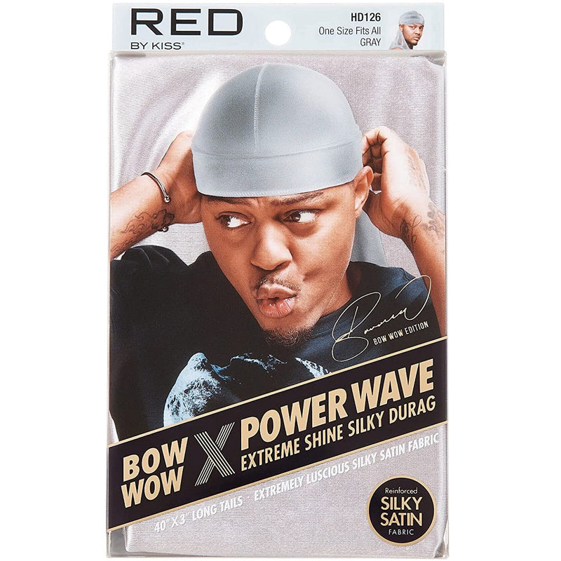 Red by Kiss Bow Wow X Power Wave Extreme Shine Silky Durags [10 Color Options]