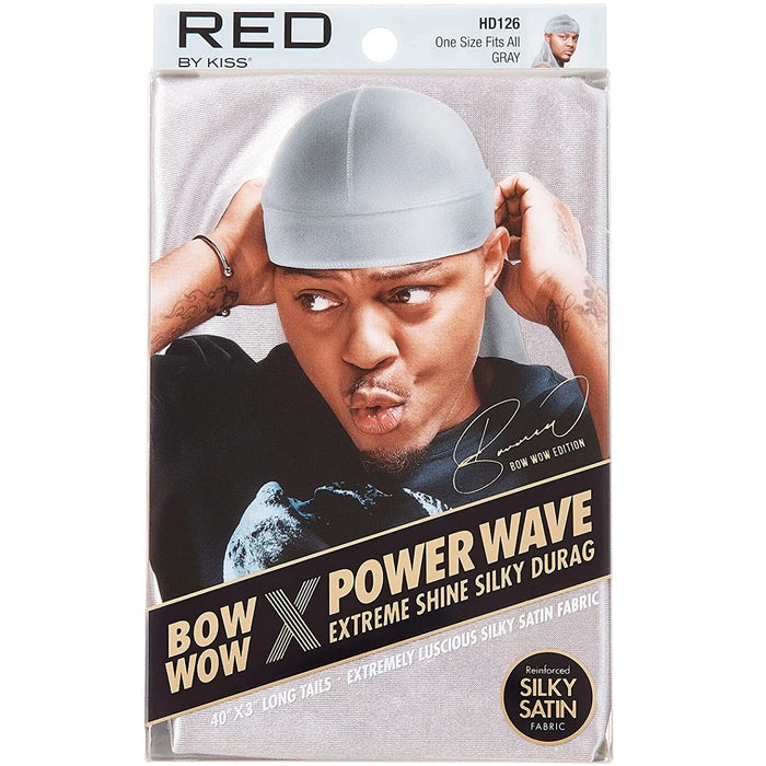 Red by Kiss Bow Wow X Power Wave Extreme Shine Silky Durags [10 Color Options]