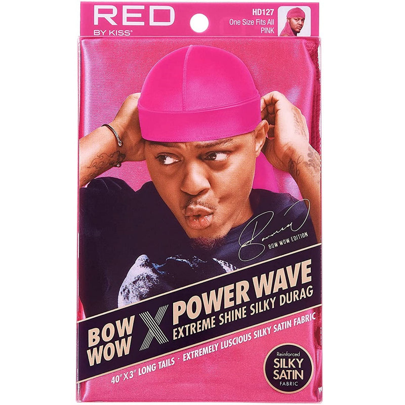 Red by Kiss Bow Wow X Power Wave Extreme Shine Silky Durags [10 Color Options]