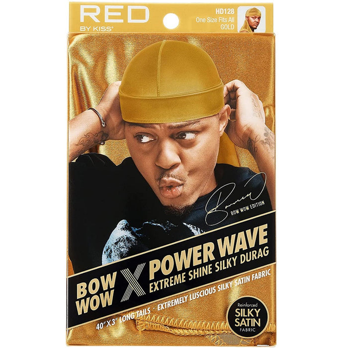 Red by Kiss Bow Wow X Power Wave Extreme Shine Silky Durags [10 Color Options]