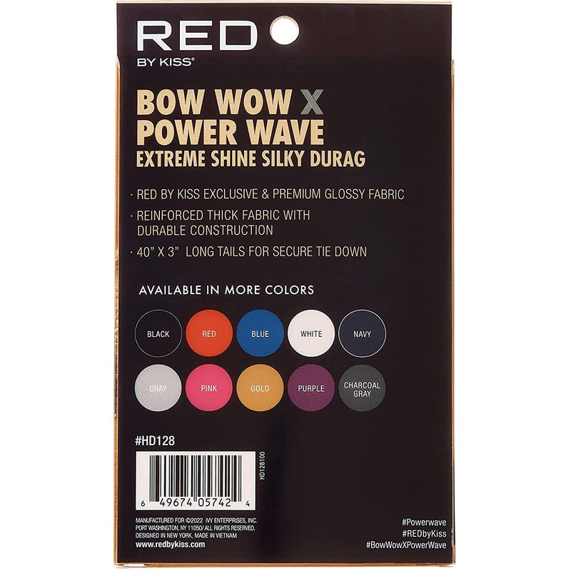 Red by Kiss Bow Wow X Power Wave Extreme Shine Silky Durags [10 Color Options]