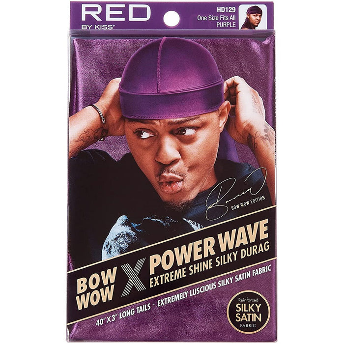 Red by Kiss Bow Wow X Power Wave Extreme Shine Silky Durags [10 Color Options]