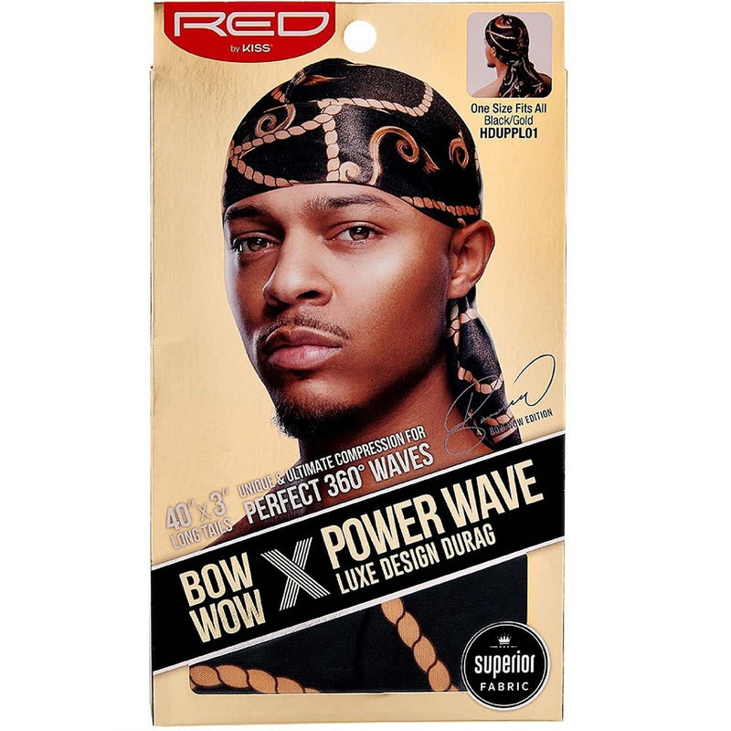 Red by Kiss Bow Wow X Power Wave Luxe Design Durags