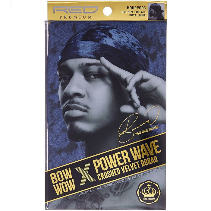 Red Premium Bow Wow X Power Wave Crushed Velvet Durags