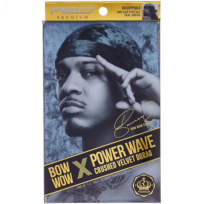 Red Premium Bow Wow X Power Wave Crushed Velvet Durags