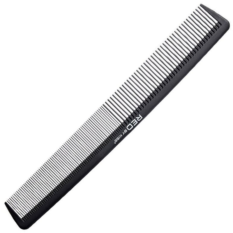 Red by Kiss Carbon Fiber Large Barber Comb #HM15