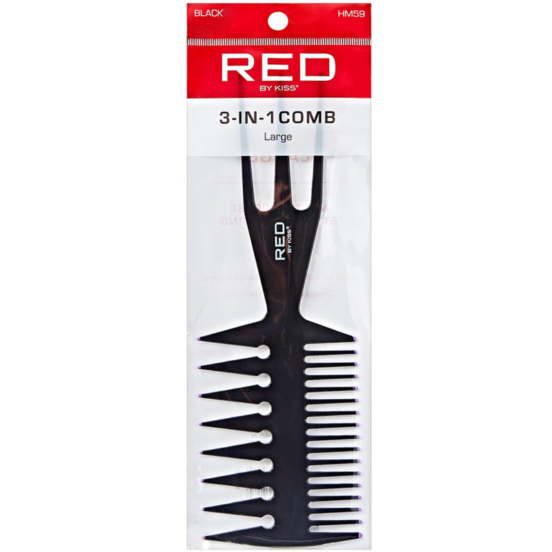 Red by Kiss 3-IN-1 Comb - Large #HM59