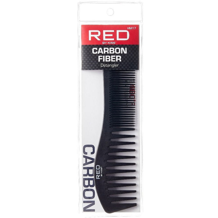 Red by Kiss Professional Carbon Fiber Detangler Comb #HM17