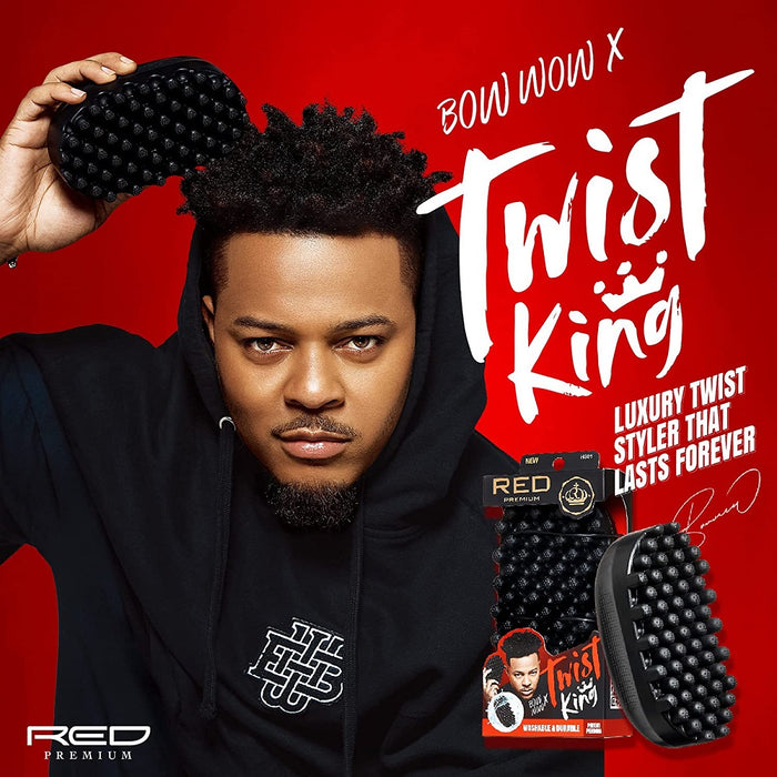 Red Premium Bow Wow X Twist King Styler Washable and Durable #HS01