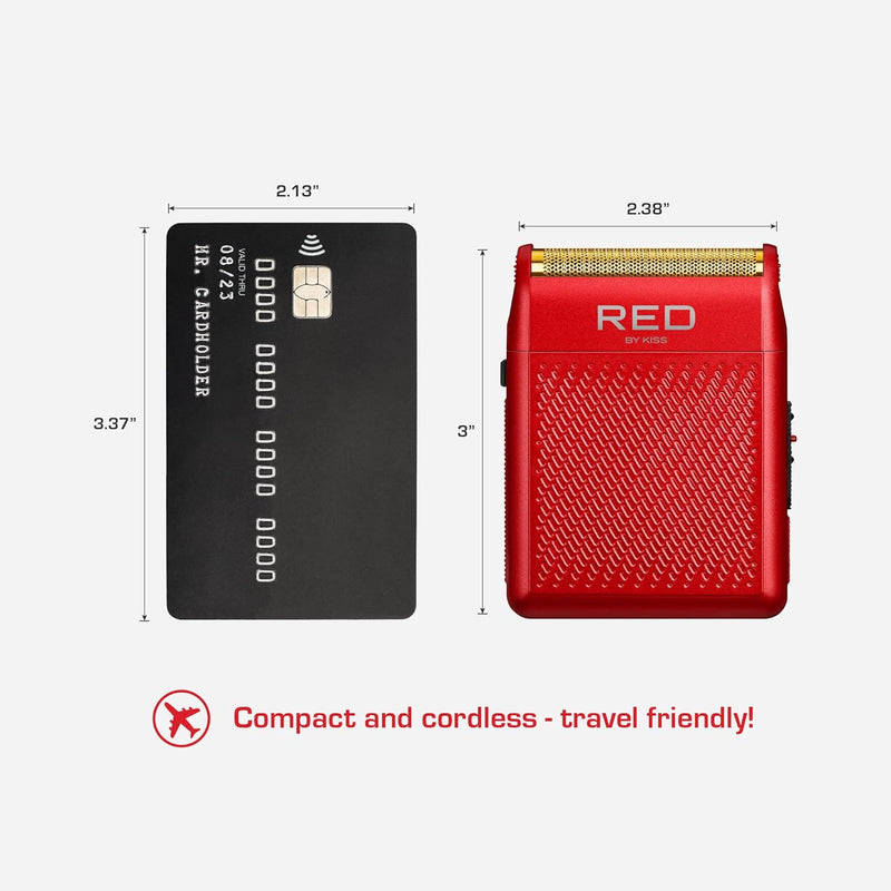 Red by Kiss Cordless Mini Shaver Red #SV01