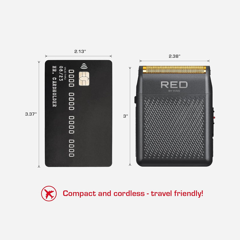 Red by Kiss Cordless Mini Shaver Dark Grey #SV02
