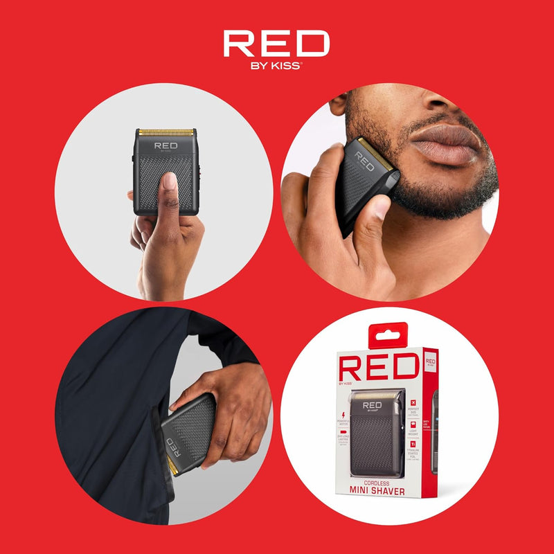 Red by Kiss Cordless Mini Shaver Dark Grey #SV02
