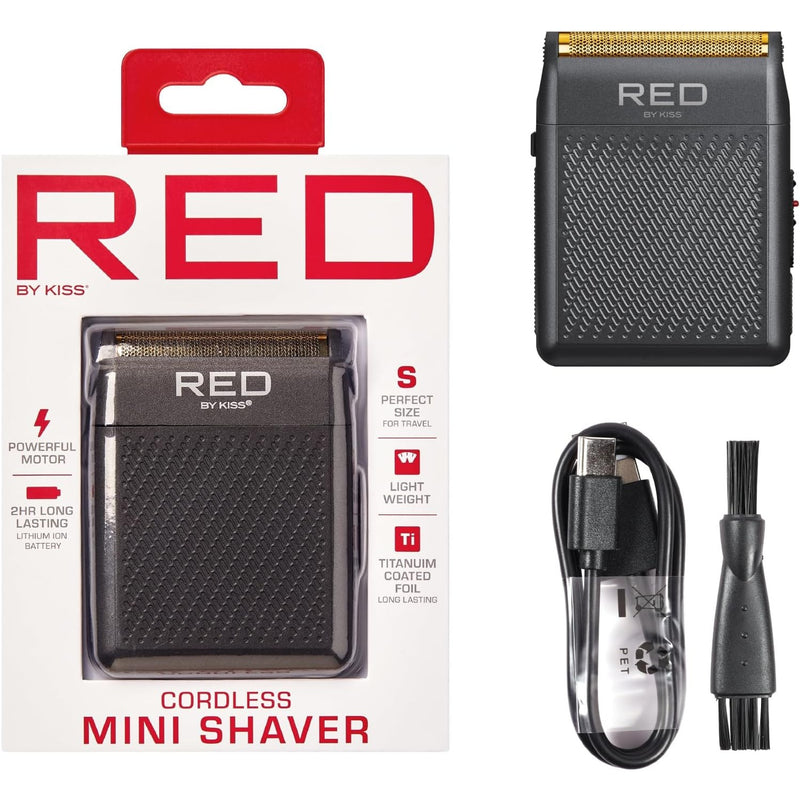 Red by Kiss Cordless Mini Shaver Dark Grey #SV02